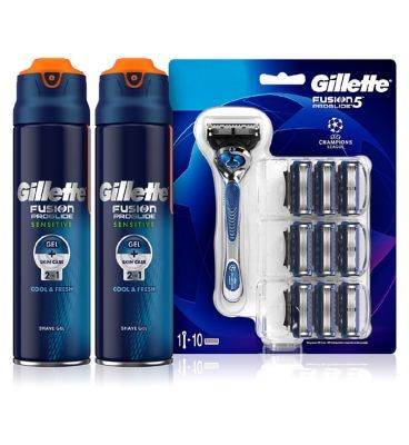 Gillette Fusion5 Proglide Razor &amp;amp; Shaving Gel Annual Bundle