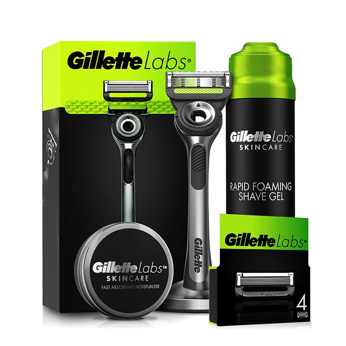 Gillette Labs 5 Months Razor with Exfoliating Bar Bundle &amp;amp; Moisturiser