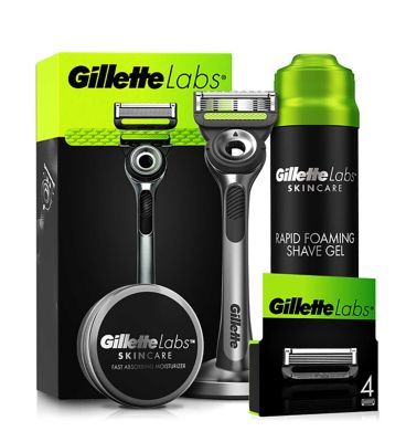 Gillette Labs 5 Months Razor with Exfoliating Bar Bundle &amp;amp; Moisturiser