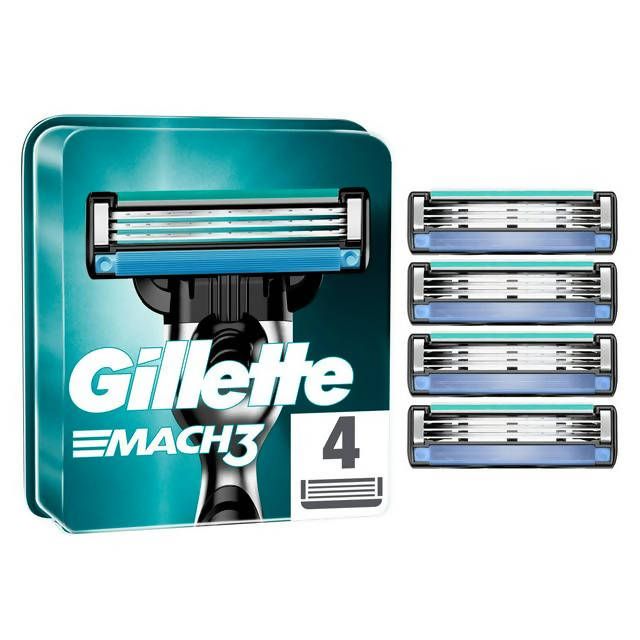 Gillette Mach 3 Razor Blades x4