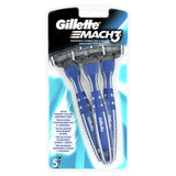 Gillette Mach3 Disposable 5 Razors