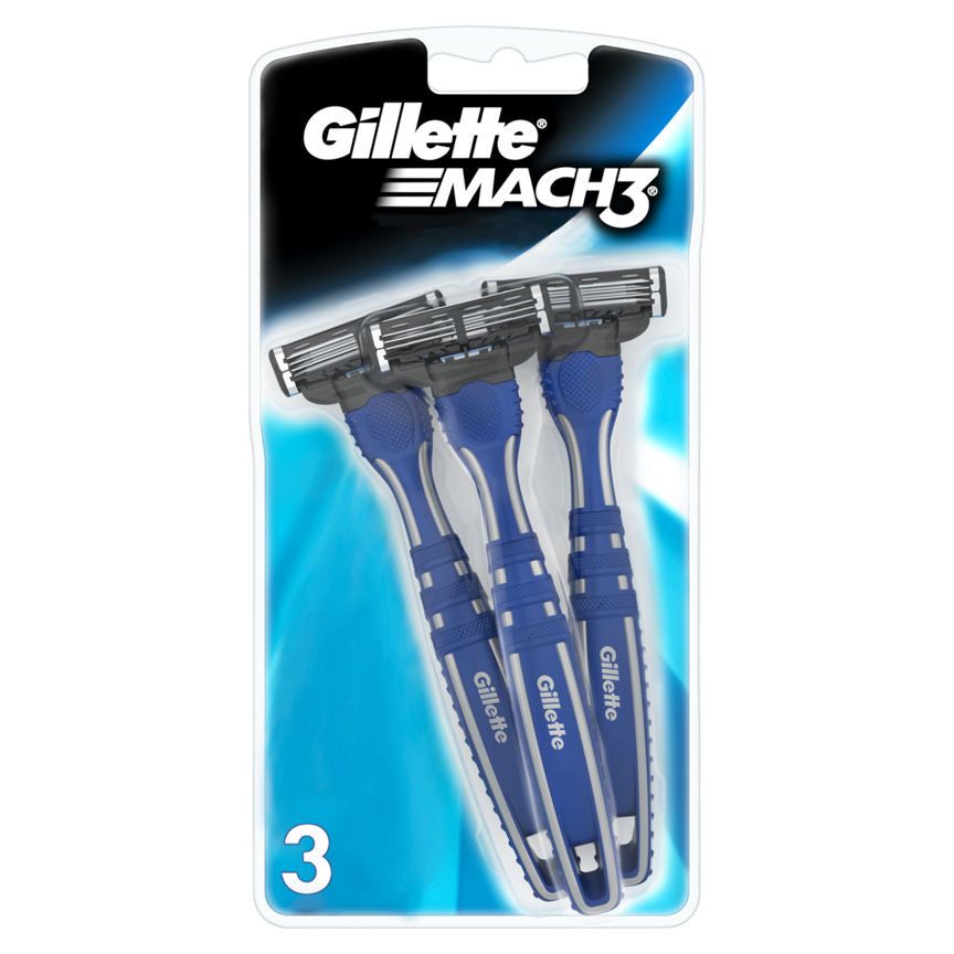 Gillette Mach3 Disposable Razors 3 Pack