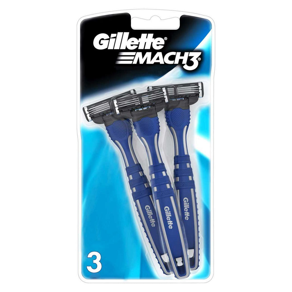 Gillette Mach3 Men’s Disposable Razors – 3 Pack