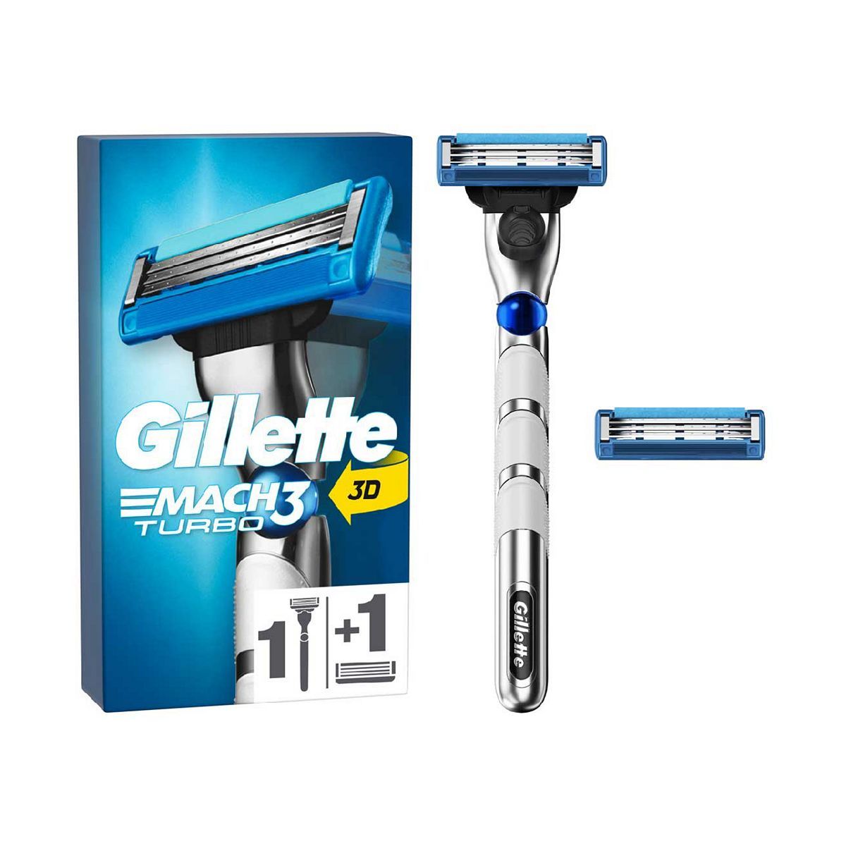 Gillette Mach3 Turbo Men's Razor - 2 Blades