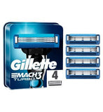 Gillette Mach3 Turbo Men&amp;rsquo;s Razor Blade Refills, 4 Pack