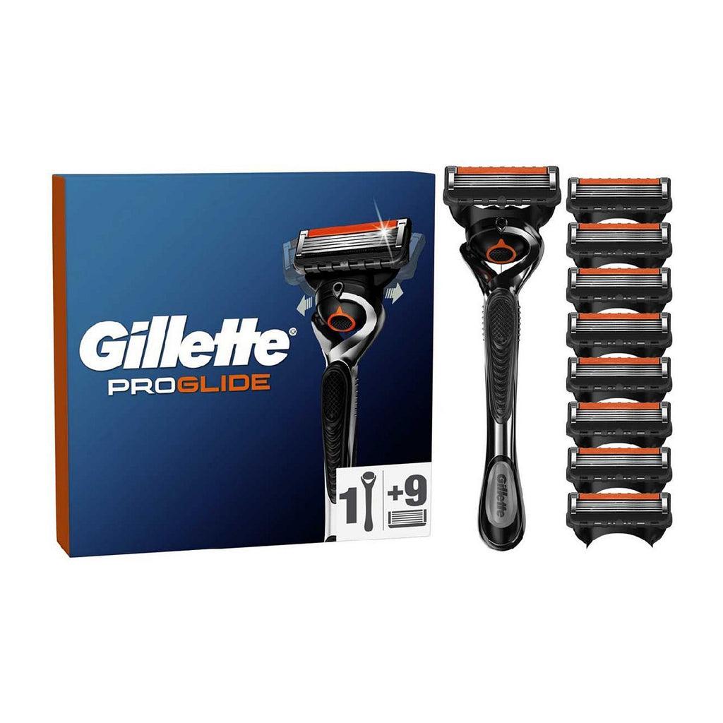 Gillette ProGlide Razor for Men 1 Gillette Razor 9 Blade Refills