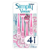 Gillette Simply Venus 3 Blade Disposable Razor x4