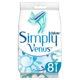 Gillette Simply Venus Disposable Razors   8 per pack