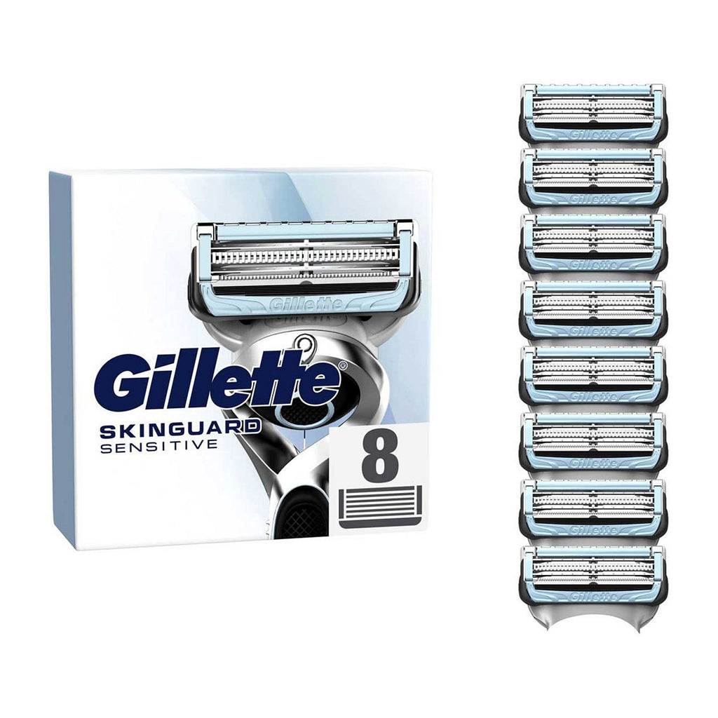 Gillette SkinGuard Sensitive Razor Blade Refills for Men,  8 Blades