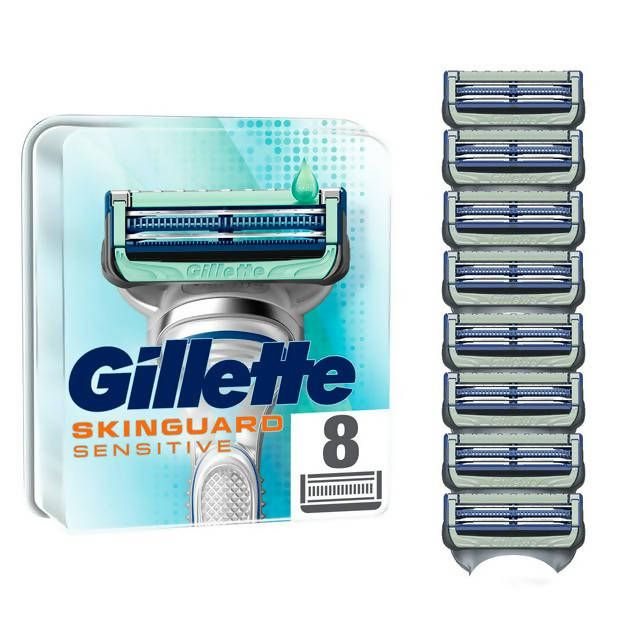 Gillette SkinGuard Sensitive Razor Blades For Men x 8