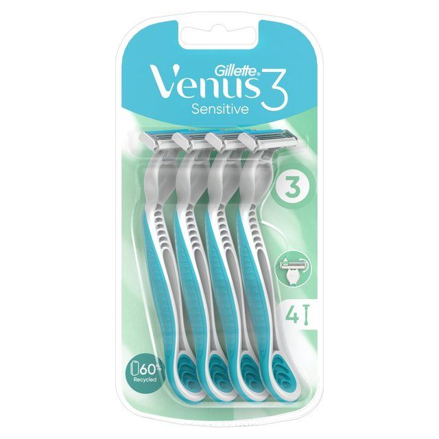 Gillette Venus 3 Disposable Razors Sensitive   4 per pack