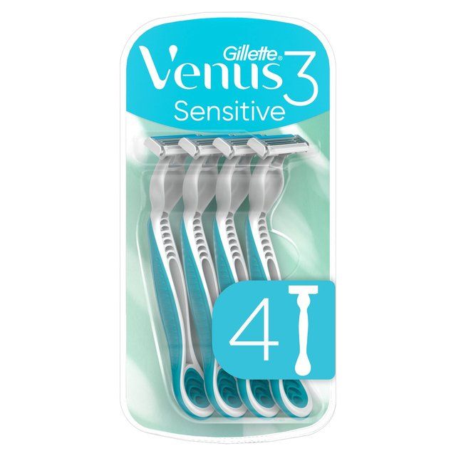 Gillette Venus 3 Disposable Razors Sensitive   4 per pack