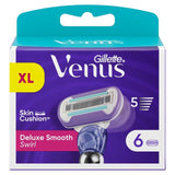 Gillette Venus Deluxe Smooth Swirl Contour Razor Blades   6 per pack