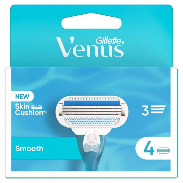 Gillette Venus Smooth Razor Blades   4 per pack