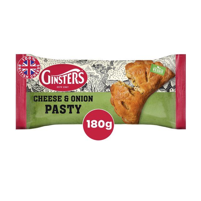 Ginsters Cheddar & Caramelised Onion Pasty   180g