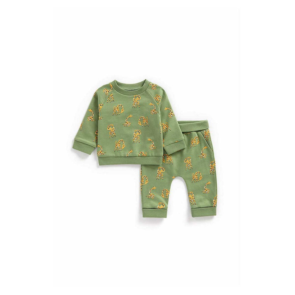 Giraffe Sweat Top And Jogger Set