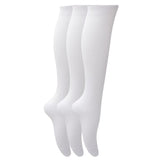 Girls Knee High School Socks (Pack Of 3) (UK Shoe 12-3)