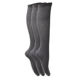 Girls Knee High School Socks (Pack Of 3) (UK Shoe 4-6)