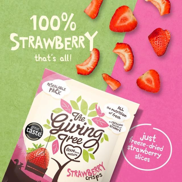 Giving Tree Freeze Dried Strawberry Crisps   38g