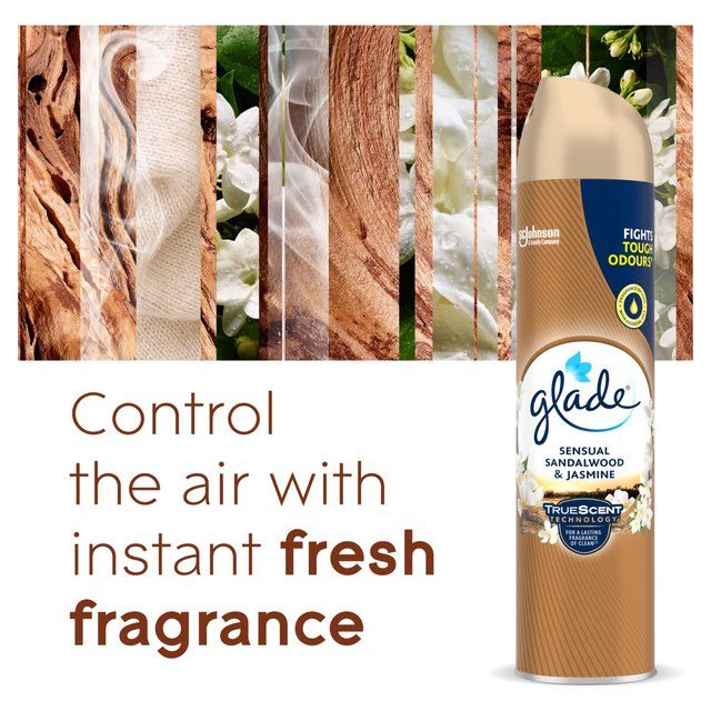 Glade Aerosol Sandalwood &amp;amp; Jasmine Air Freshener   300ml