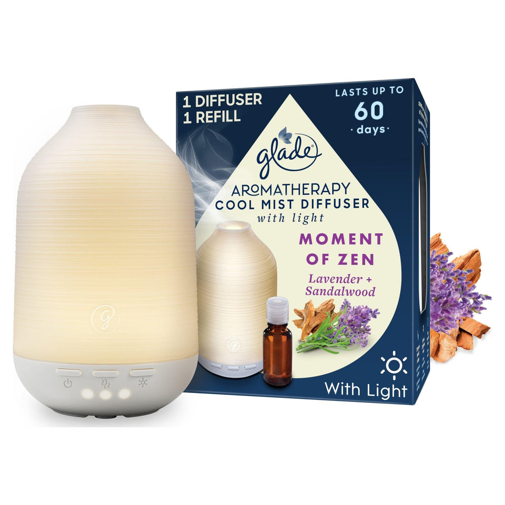 Glade Aromatherapy Cool Mist Diffuser Air Freshener Moment of Zen Lavender & Sandalwood 17.4ml