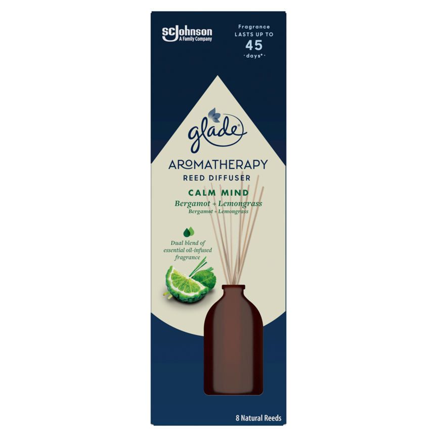 Glade Aromatherapy Reed Diffuser Calm Mind with Bergamot & Lemongrass 80ml