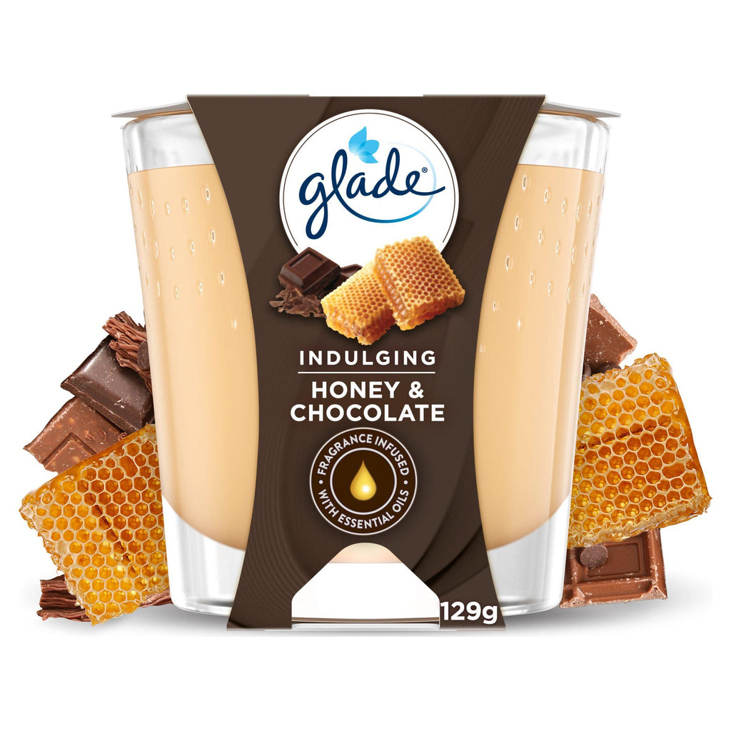 Glade Candle Honey & Chocolate Air Freshener 129g