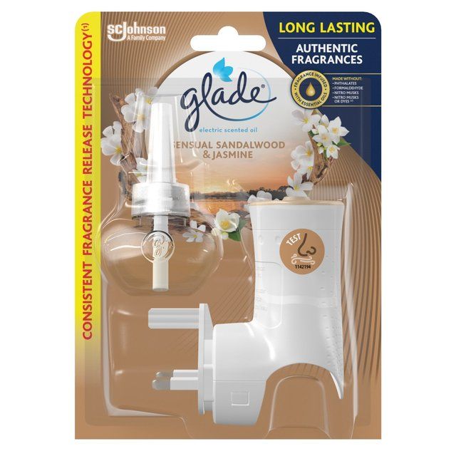 Glade Electric Holder &amp;amp; Refill Sandalwood &amp;amp; Jasmine Scented Oil Plugin