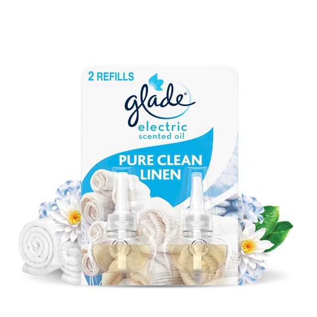 Glade Electric Twin Refill Clean Linen Scented Oil Plugin