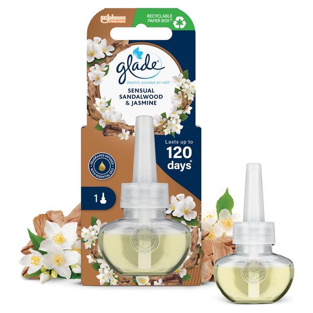 Glade Plug In Refill Electric Scented Oil Bali Sandalwood   20ml