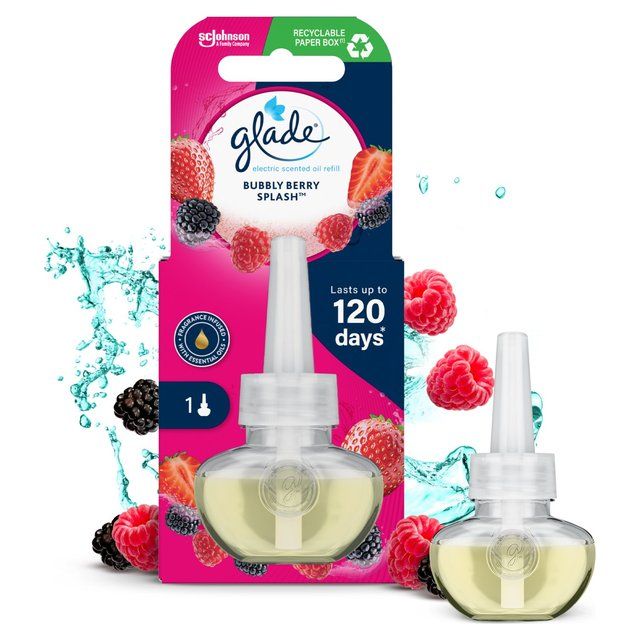 Glade Plug In Refill Electric Scented Oil Bubbly Berry Splash   20ml