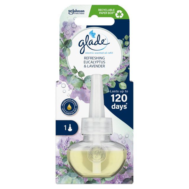 Glade Plug In Refill Electric Scented Oil Eucalyptus & Lavender   20ml