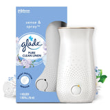 Glade Sense &amp;amp; Spray Holder &amp;amp; Refill Pure Clean Linen Freshener 18ml