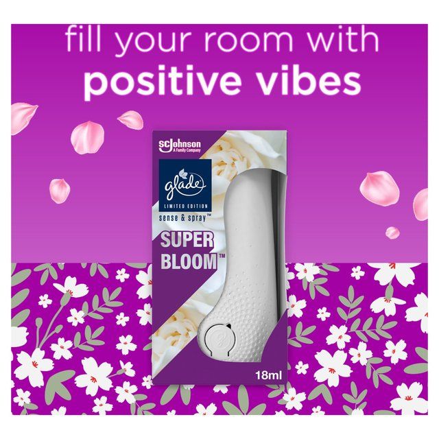 Glade Sense &amp;amp; Spray Holder &amp;amp; Refill Superbloom   18ml