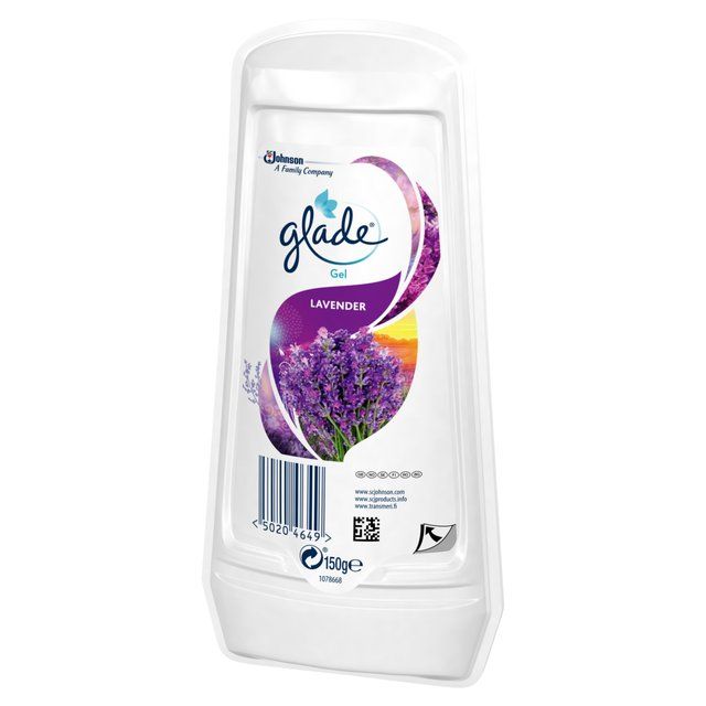 Glade Solid Bathroom Gel Lavender Air Freshener   150g