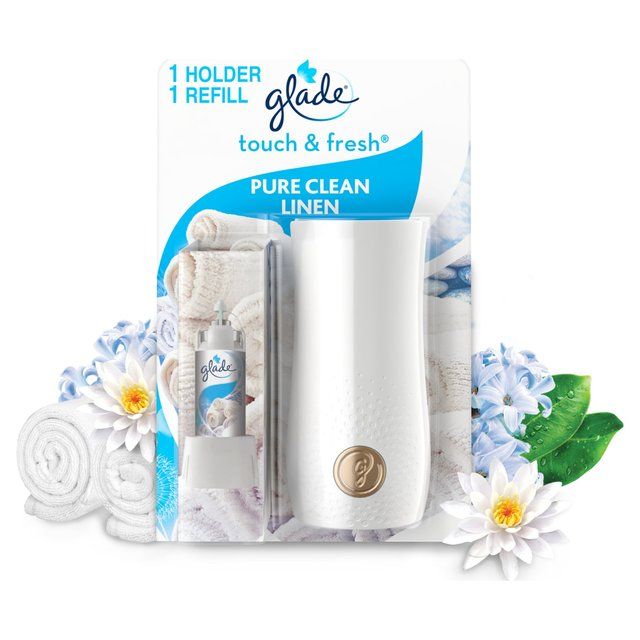 Glade Touch & Fresh Holder & Refill Clean Linen Air Freshener