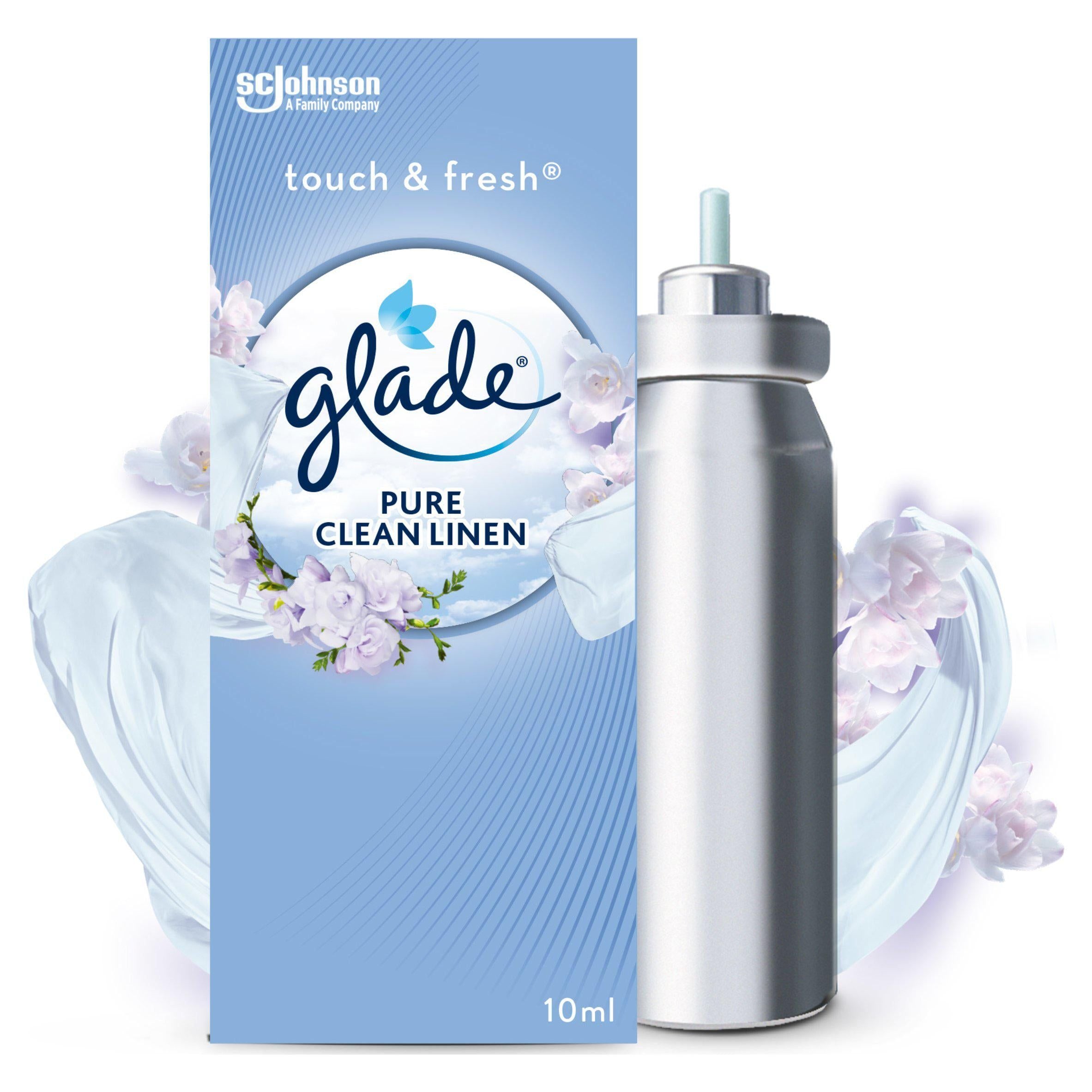 Glade Touch &amp;amp; Fresh Refill Clean Linen Air Freshener 10ml