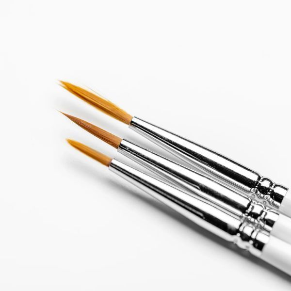 Glisten Cosmetics - Thick Liner Brush Set - Brush