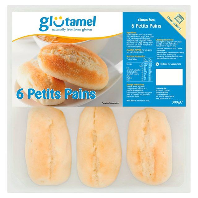 Glutamel Part Baked Petit Pains   6 x 50g