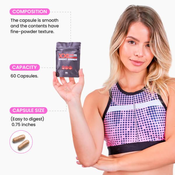 Gluteboost XXL Weight Gainer | ThickFix - 60 Capsules