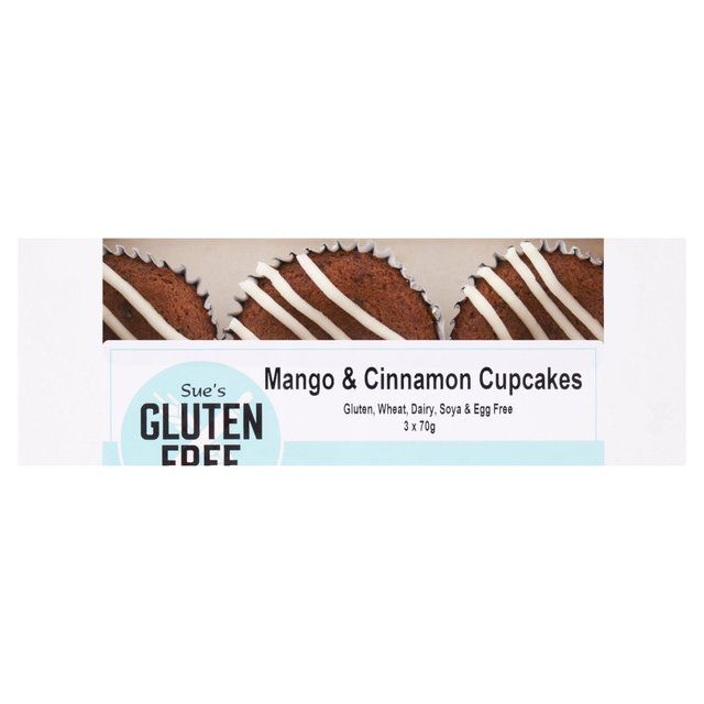 Gluten Free Kitchen Vegan Mango &amp;amp; Cinnamon Cupcakes   3 x 75g