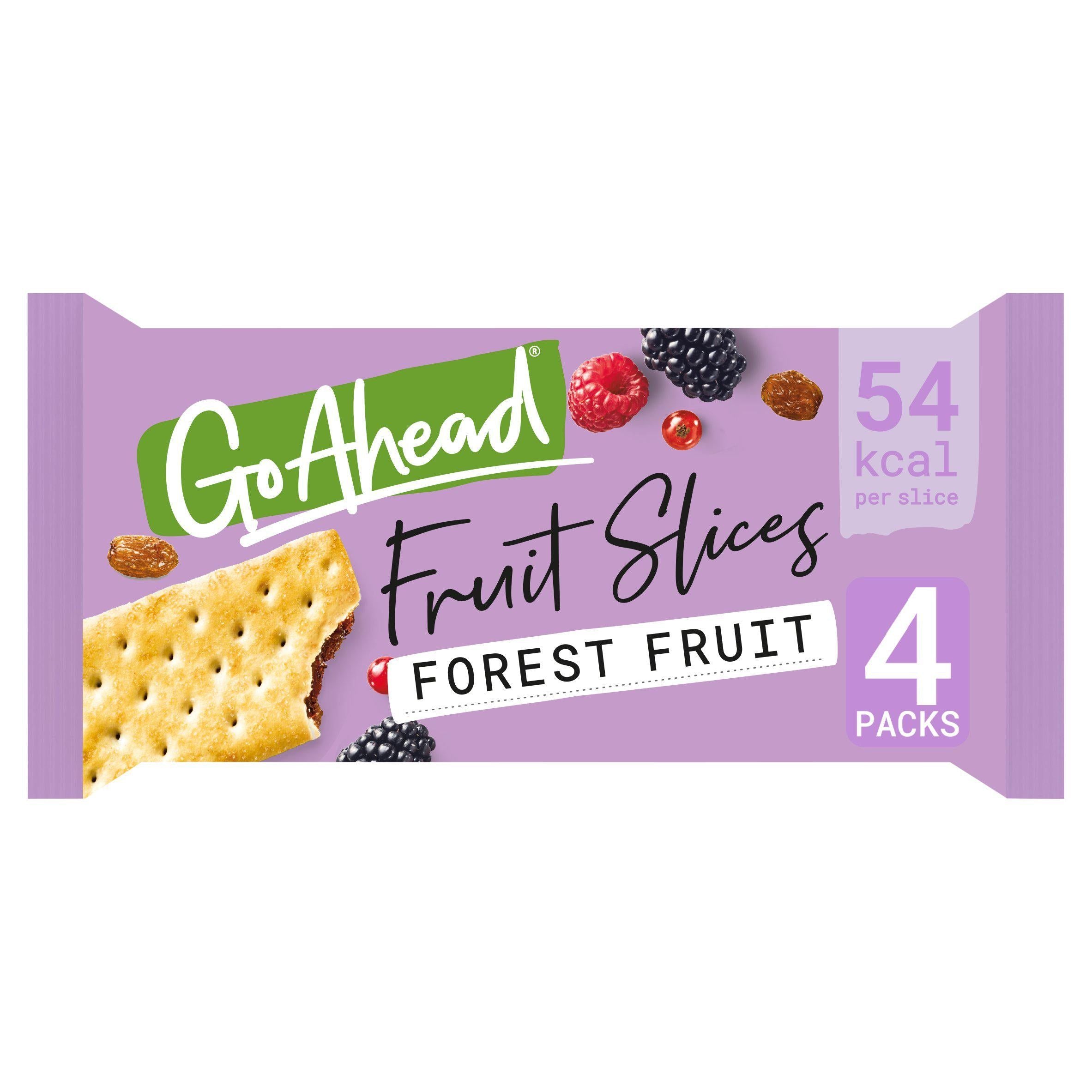 Go Ahead Forest Fruit Crispy Fruit Slices Multipack Snack Bars 4x44g