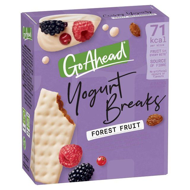 Go Ahead Forest Fruit Yogurt Breaks Snack Bars Multipack   4 per pack