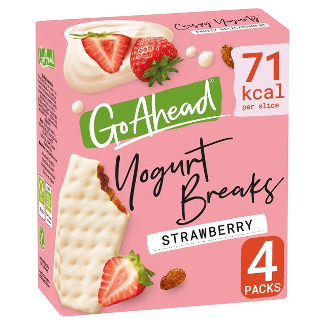 Go Ahead Strawberry Fruit Yogurt Breaks Snack Bars Multipack   4 per pack