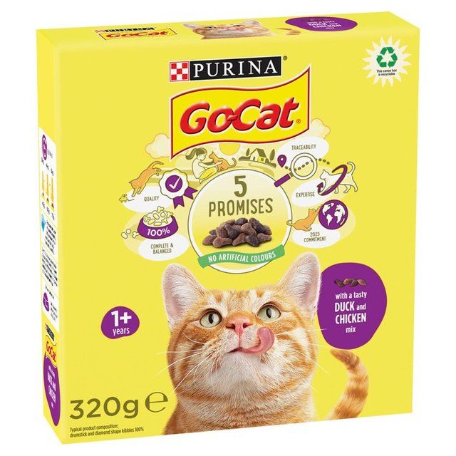 Go-Cat Chicken and Duck Dry Cat Food   320g