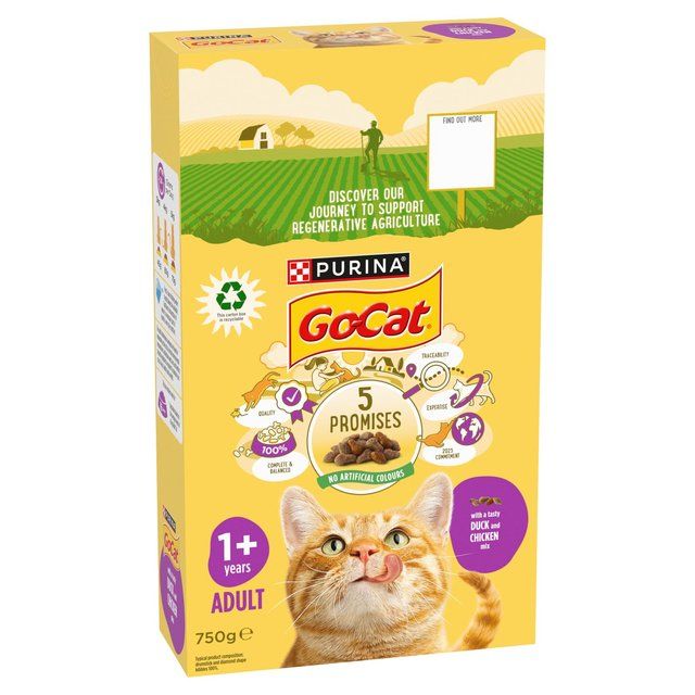 Go-Cat Chicken and Duck Dry Cat Food   750g