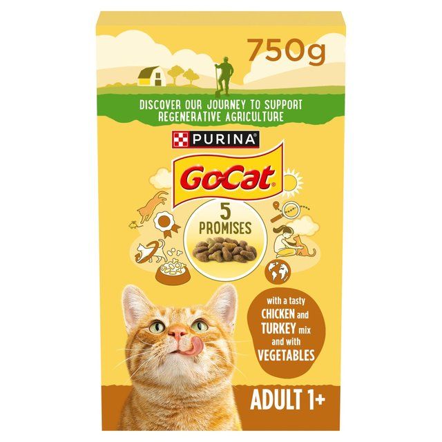 Go-Cat Chicken and Turkey Dry Cat Food   750g