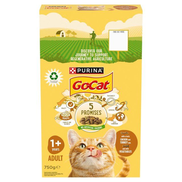 Go-Cat Chicken and Turkey Dry Cat Food   750g