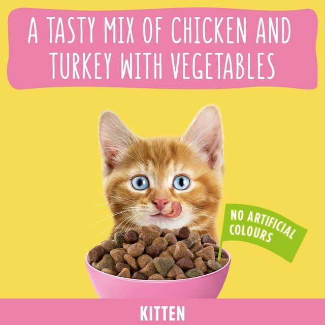 Go-Cat Crunchy & Tender Kitten Chicken Dry Cat Food   800g