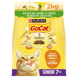 Go-Cat Senior Dry Cat Food Chicken Rice And Veg 2kg